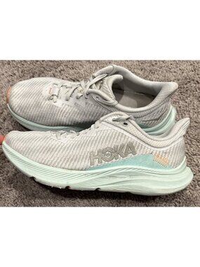Hoka Solimar Womens Running Shoes Size 8.5 D (Wide) light punk / White